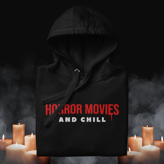 Horror Movies and Chill - Premium Embroidered Hoodie